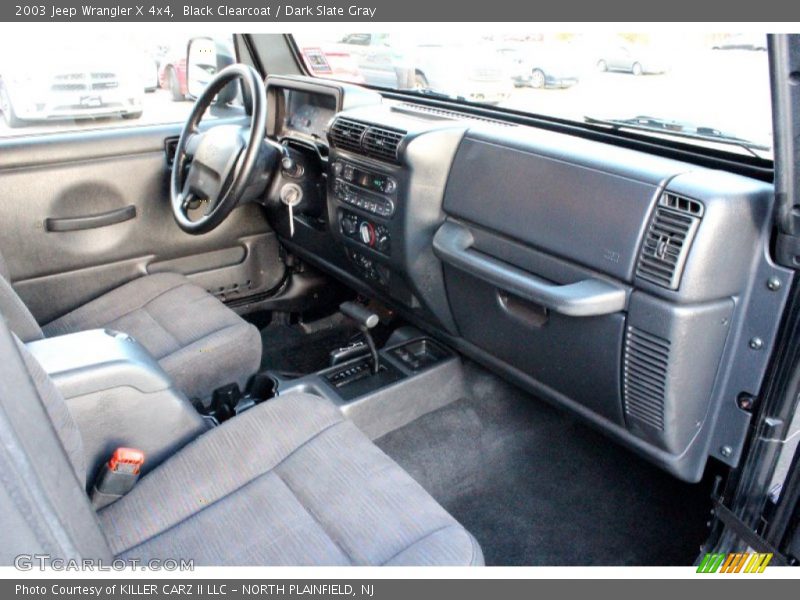 Black Clearcoat / Dark Slate Gray 2003 Jeep Wrangler X 4x4