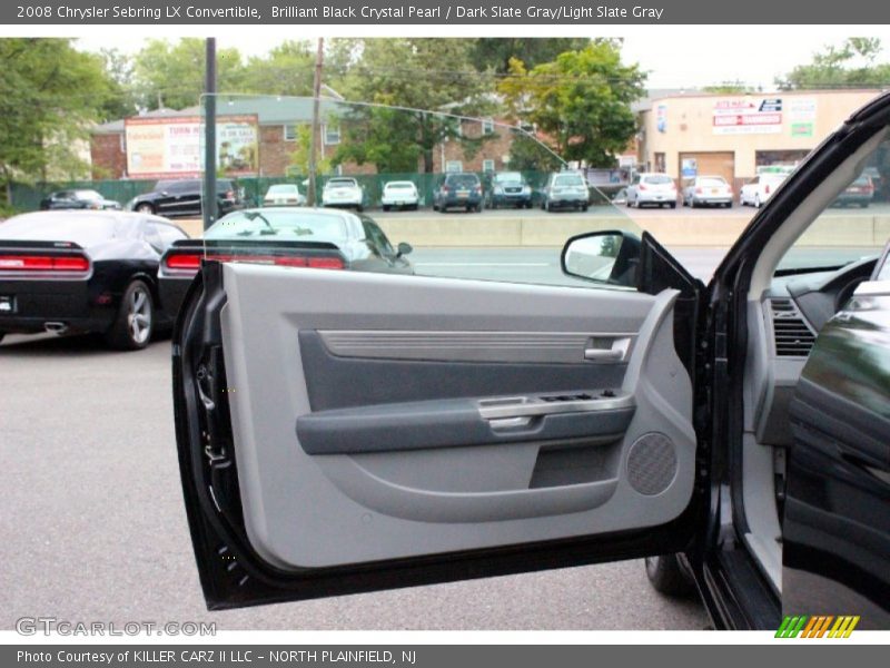 Brilliant Black Crystal Pearl / Dark Slate Gray/Light Slate Gray 2008 Chrysler Sebring LX Convertible