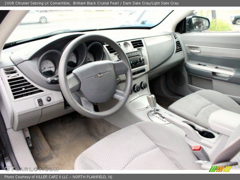 Brilliant Black Crystal Pearl / Dark Slate Gray/Light Slate Gray 2008 Chrysler Sebring LX Convertible