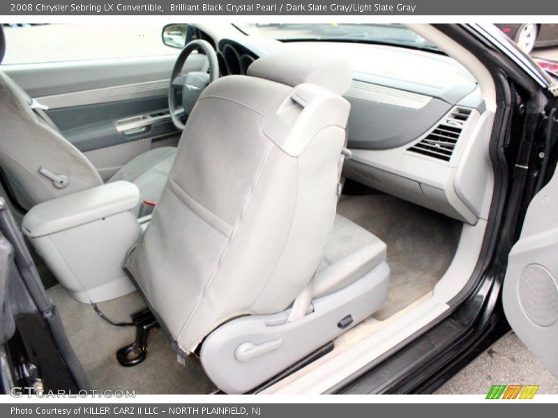 Brilliant Black Crystal Pearl / Dark Slate Gray/Light Slate Gray 2008 Chrysler Sebring LX Convertible