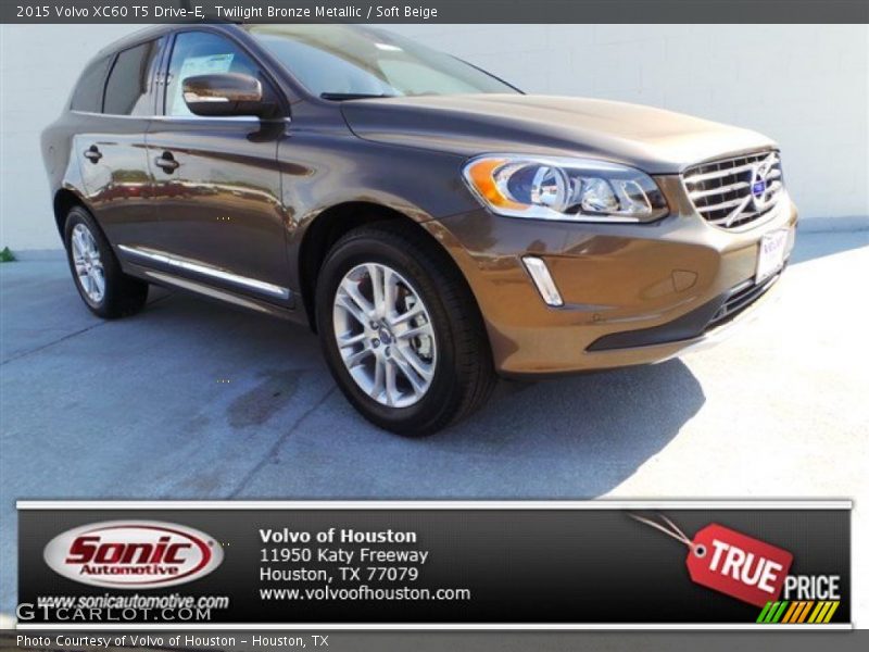 Twilight Bronze Metallic / Soft Beige 2015 Volvo XC60 T5 Drive-E