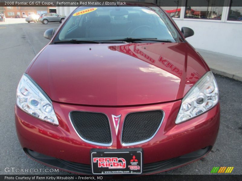 Performance Red Metallic / Ebony Black 2008 Pontiac G6 GT Coupe