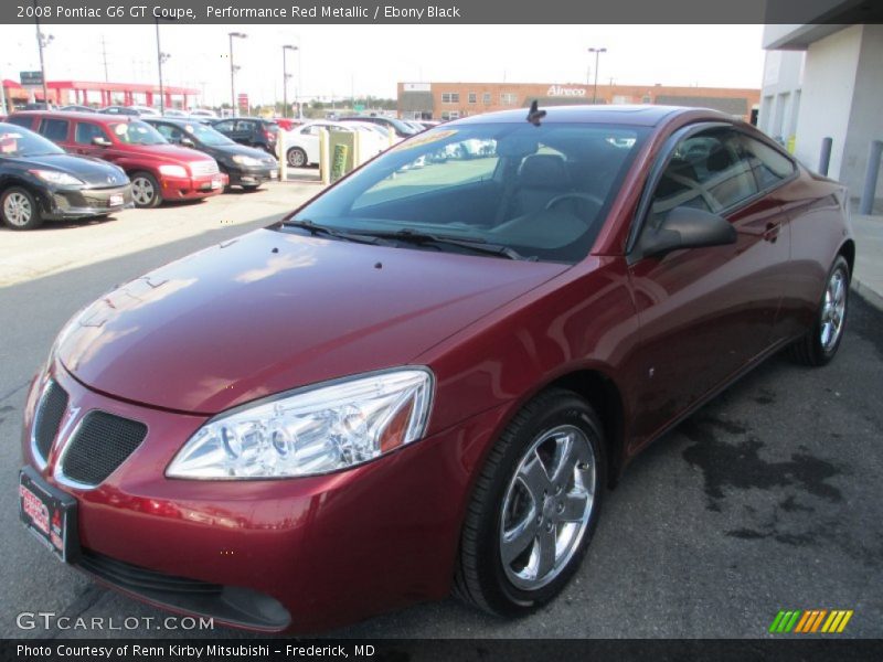 Performance Red Metallic / Ebony Black 2008 Pontiac G6 GT Coupe