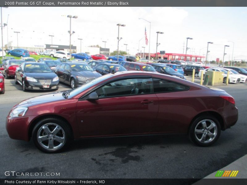 Performance Red Metallic / Ebony Black 2008 Pontiac G6 GT Coupe