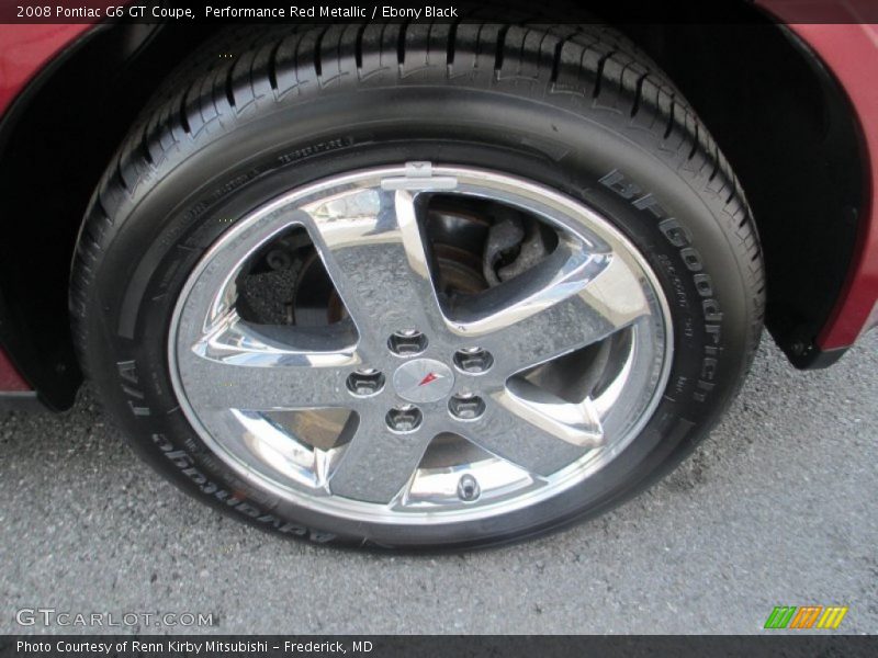 Performance Red Metallic / Ebony Black 2008 Pontiac G6 GT Coupe