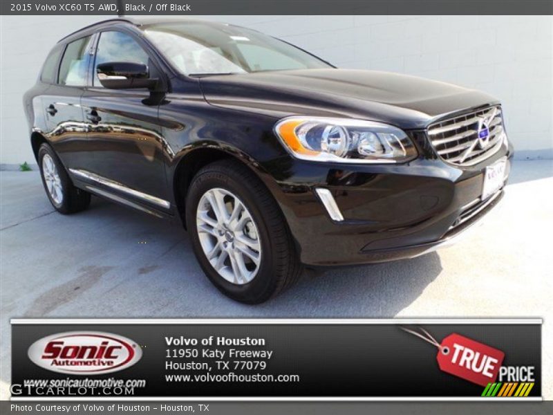 Black / Off Black 2015 Volvo XC60 T5 AWD