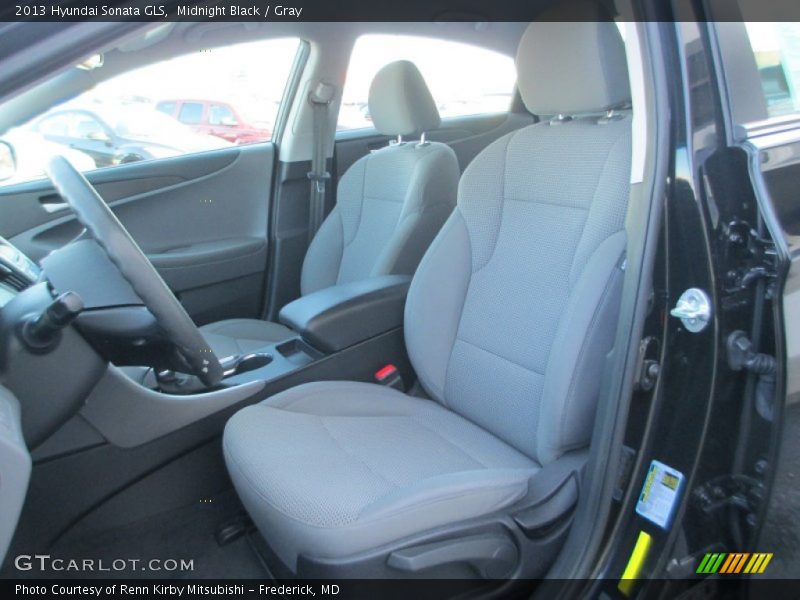 Midnight Black / Gray 2013 Hyundai Sonata GLS