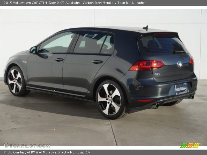 Carbon Steel Metallic / Titan Black Leather 2015 Volkswagen Golf GTI 4-Door 2.0T Autobahn