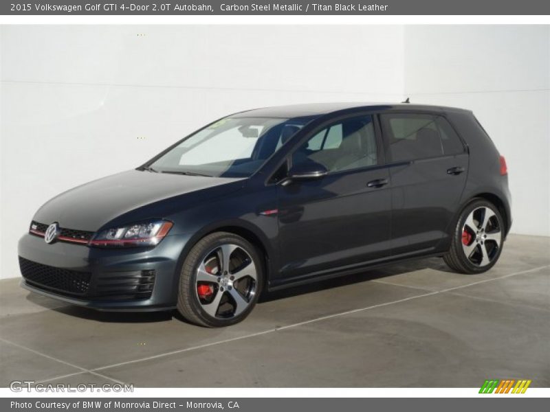 Carbon Steel Metallic / Titan Black Leather 2015 Volkswagen Golf GTI 4-Door 2.0T Autobahn