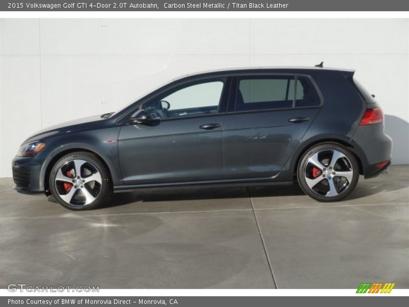 Carbon Steel Metallic / Titan Black Leather 2015 Volkswagen Golf GTI 4-Door 2.0T Autobahn