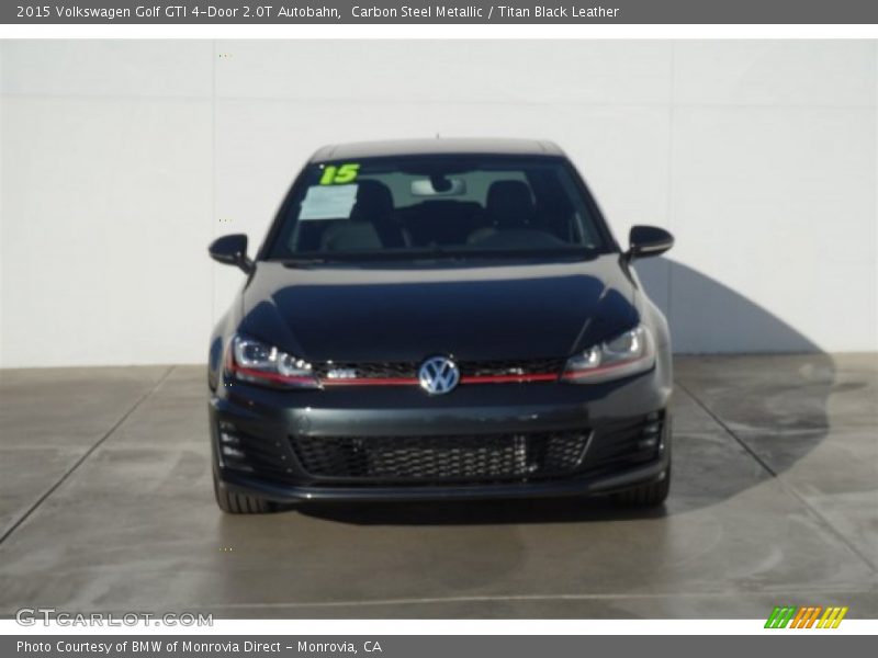 Carbon Steel Metallic / Titan Black Leather 2015 Volkswagen Golf GTI 4-Door 2.0T Autobahn