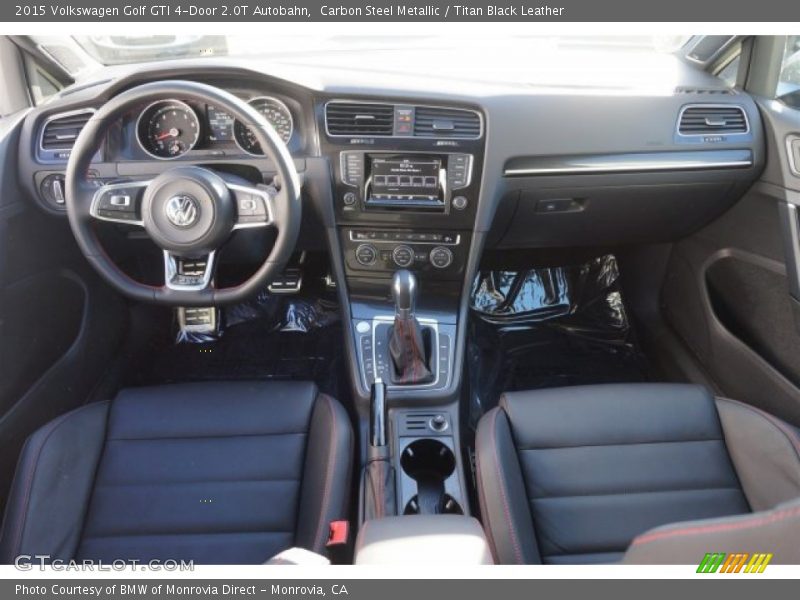 Carbon Steel Metallic / Titan Black Leather 2015 Volkswagen Golf GTI 4-Door 2.0T Autobahn