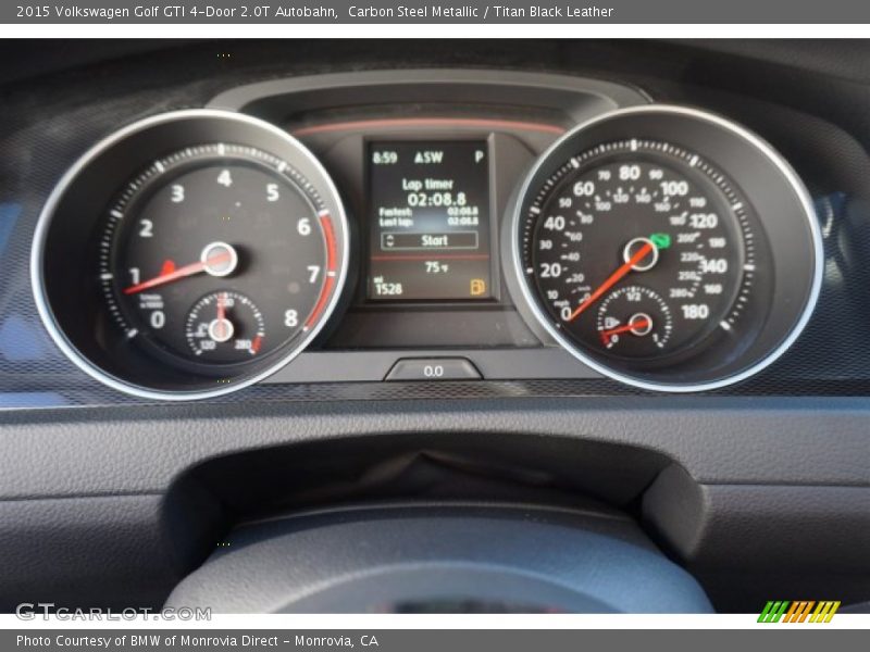 Carbon Steel Metallic / Titan Black Leather 2015 Volkswagen Golf GTI 4-Door 2.0T Autobahn