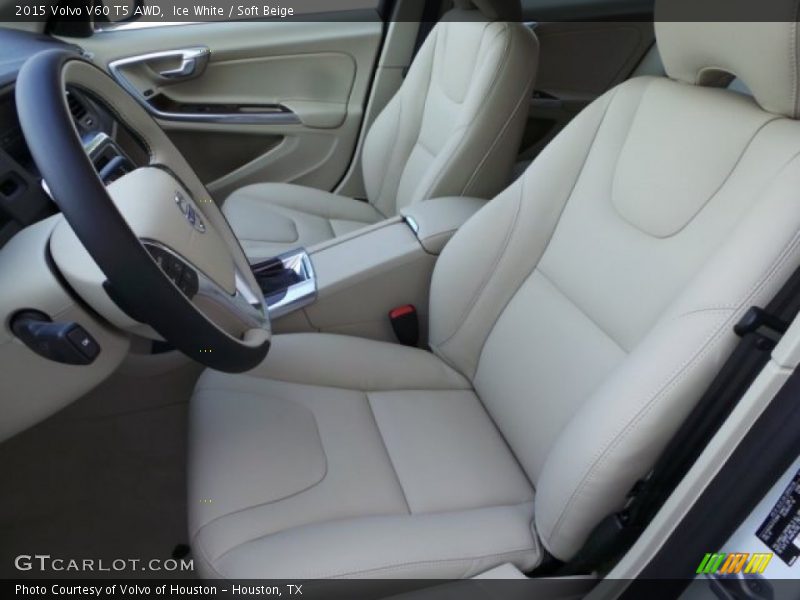 Ice White / Soft Beige 2015 Volvo V60 T5 AWD