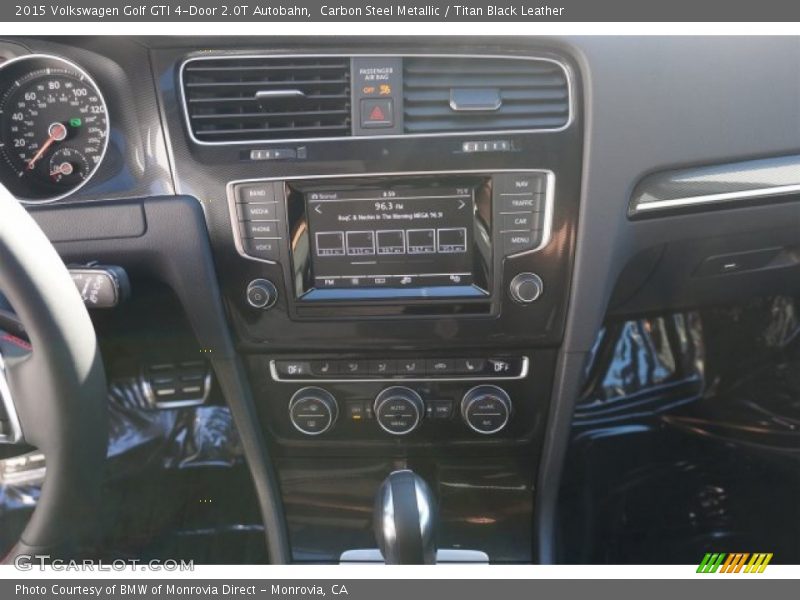 Carbon Steel Metallic / Titan Black Leather 2015 Volkswagen Golf GTI 4-Door 2.0T Autobahn