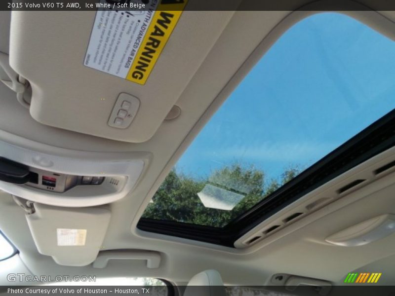 Ice White / Soft Beige 2015 Volvo V60 T5 AWD