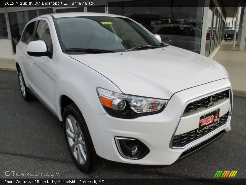 White / Black 2015 Mitsubishi Outlander Sport ES
