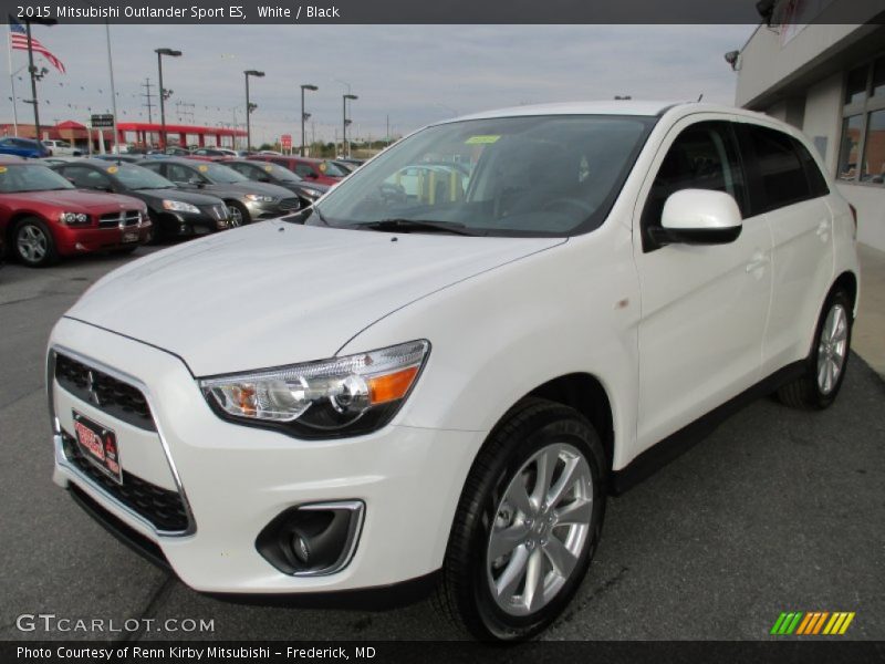 White / Black 2015 Mitsubishi Outlander Sport ES