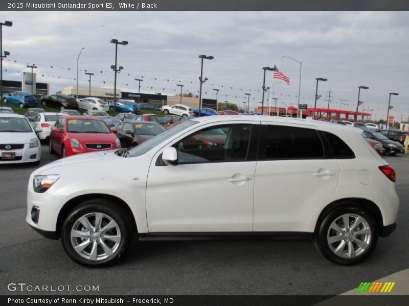 White / Black 2015 Mitsubishi Outlander Sport ES