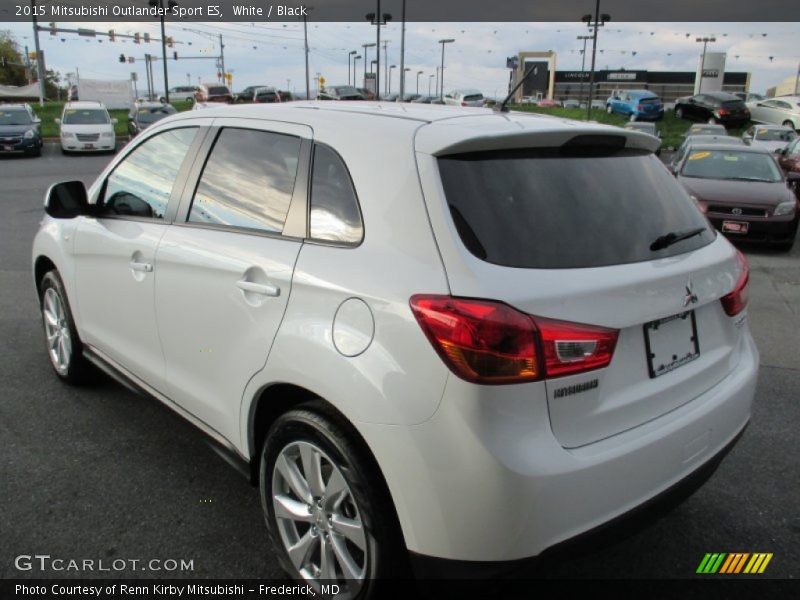 White / Black 2015 Mitsubishi Outlander Sport ES