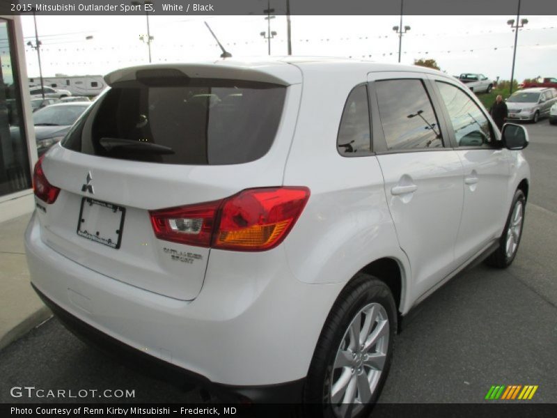 White / Black 2015 Mitsubishi Outlander Sport ES