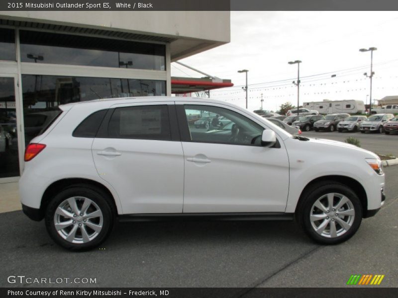 White / Black 2015 Mitsubishi Outlander Sport ES