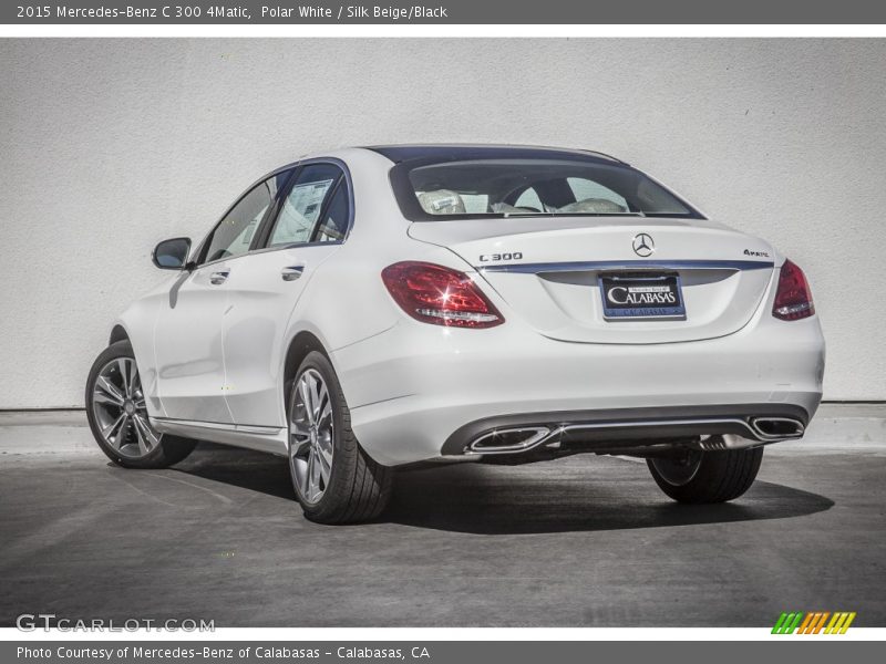 Polar White / Silk Beige/Black 2015 Mercedes-Benz C 300 4Matic