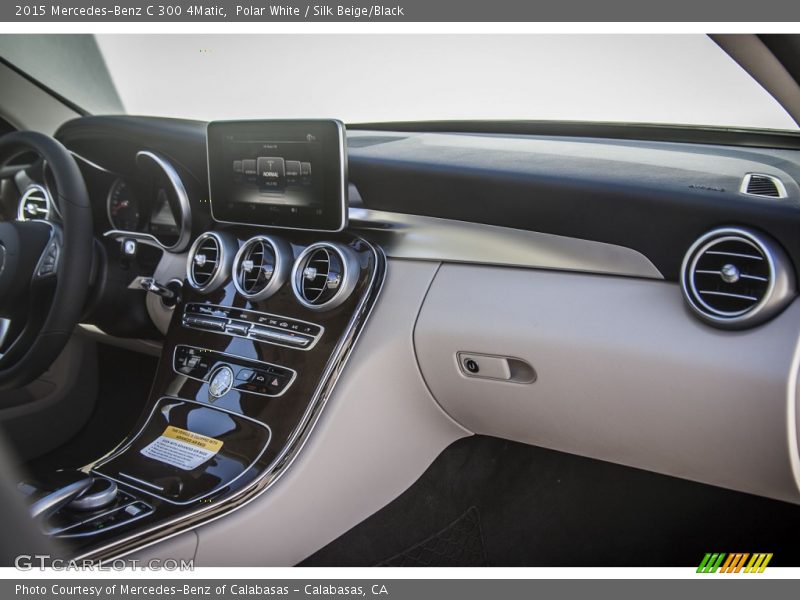 Polar White / Silk Beige/Black 2015 Mercedes-Benz C 300 4Matic