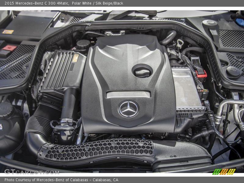 Polar White / Silk Beige/Black 2015 Mercedes-Benz C 300 4Matic