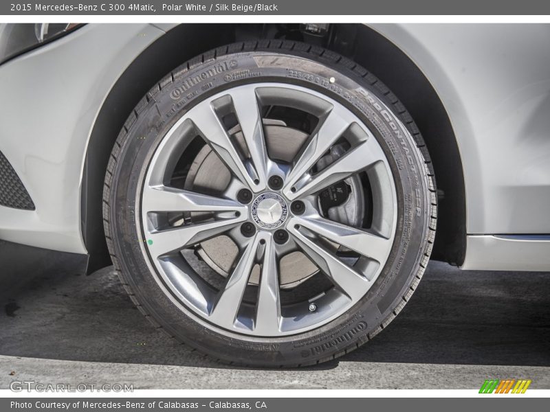 Polar White / Silk Beige/Black 2015 Mercedes-Benz C 300 4Matic