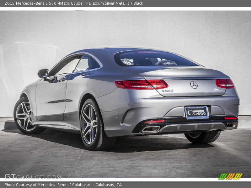 Palladium Silver Metallic / Black 2015 Mercedes-Benz S 550 4Matic Coupe