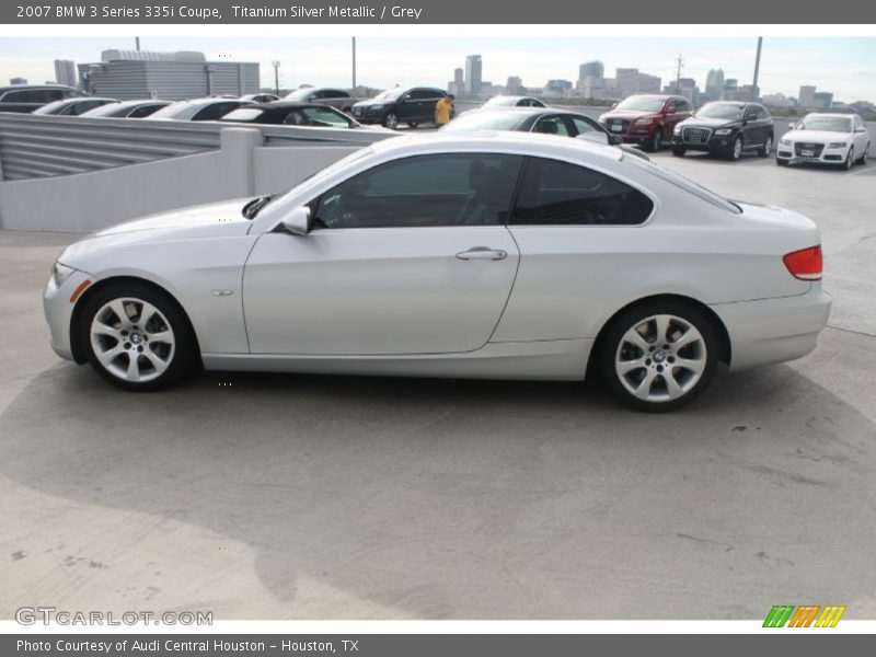 Titanium Silver Metallic / Grey 2007 BMW 3 Series 335i Coupe
