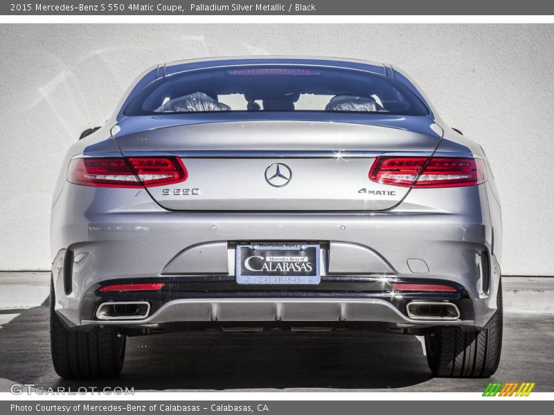 Palladium Silver Metallic / Black 2015 Mercedes-Benz S 550 4Matic Coupe