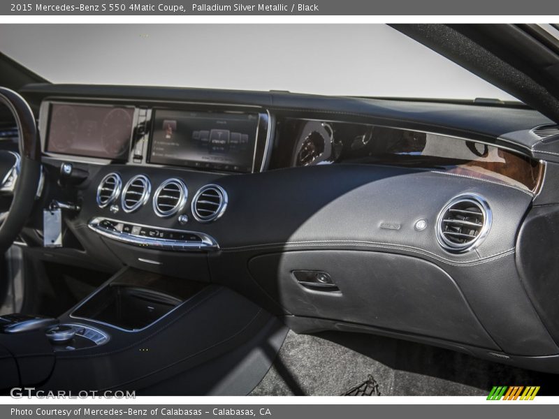 Palladium Silver Metallic / Black 2015 Mercedes-Benz S 550 4Matic Coupe