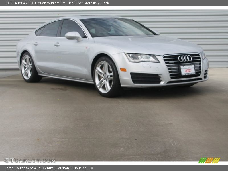 Ice Silver Metallic / Black 2012 Audi A7 3.0T quattro Premium