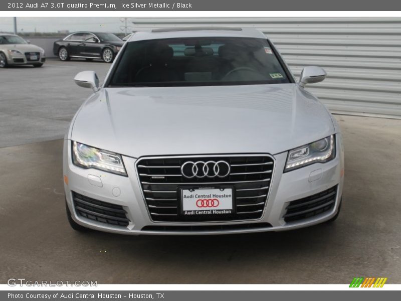 Ice Silver Metallic / Black 2012 Audi A7 3.0T quattro Premium