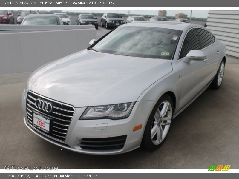 Ice Silver Metallic / Black 2012 Audi A7 3.0T quattro Premium