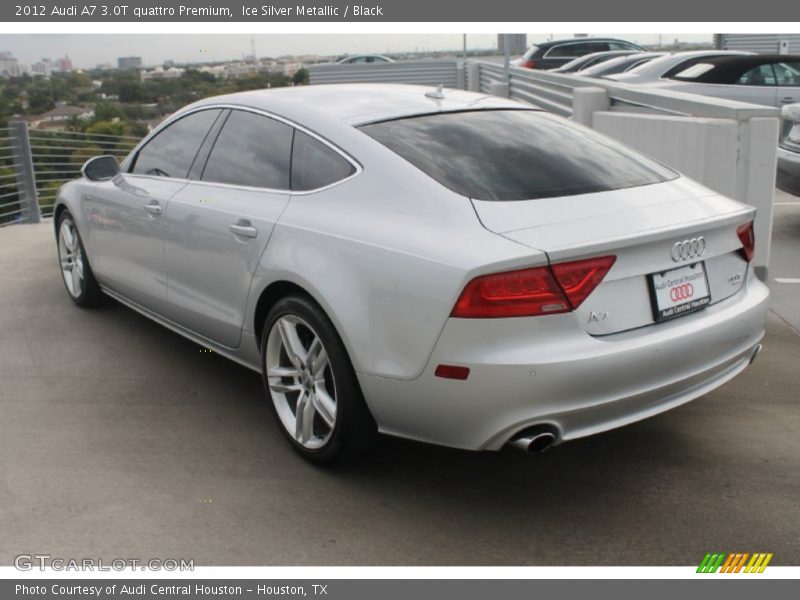 Ice Silver Metallic / Black 2012 Audi A7 3.0T quattro Premium
