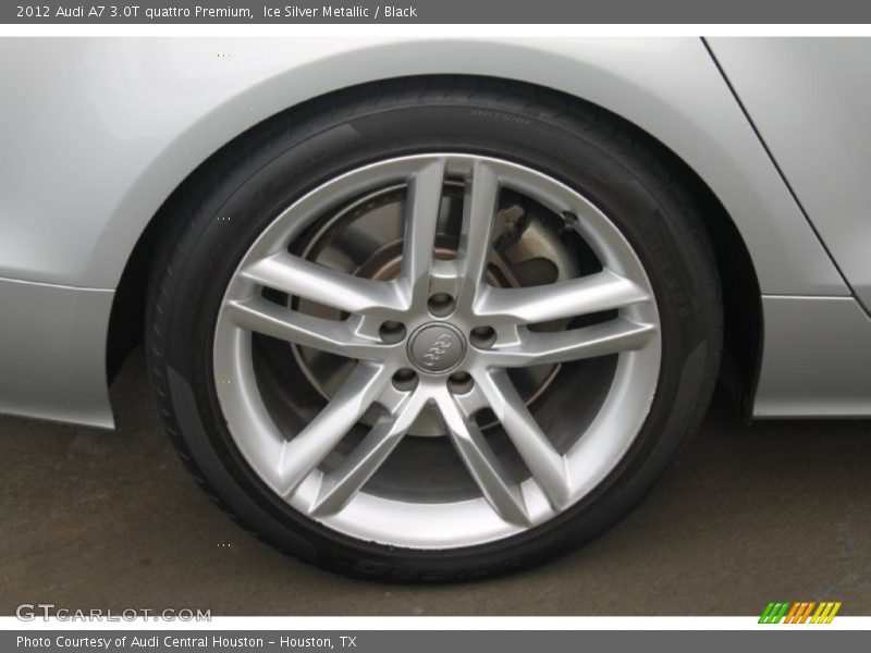 Ice Silver Metallic / Black 2012 Audi A7 3.0T quattro Premium