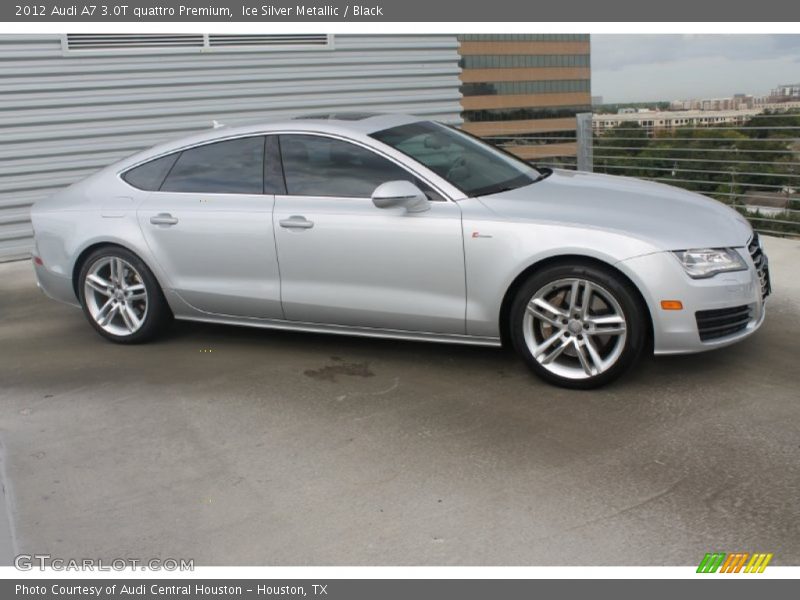 Ice Silver Metallic / Black 2012 Audi A7 3.0T quattro Premium