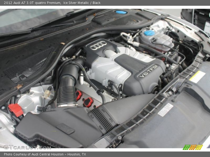 Ice Silver Metallic / Black 2012 Audi A7 3.0T quattro Premium