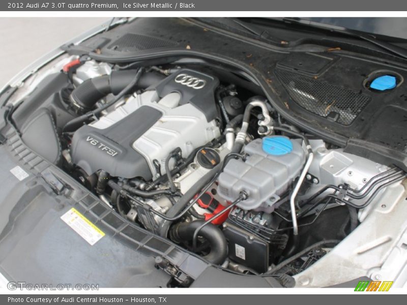 Ice Silver Metallic / Black 2012 Audi A7 3.0T quattro Premium