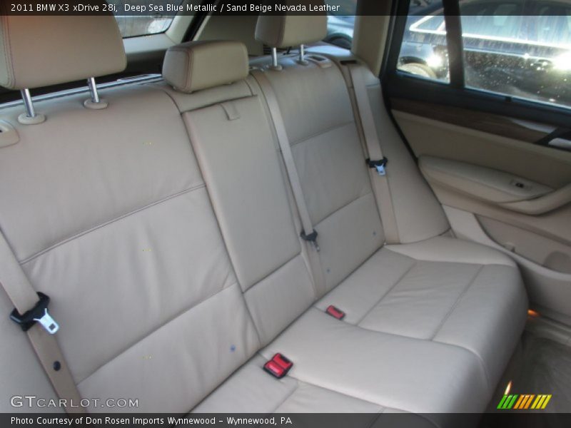 Deep Sea Blue Metallic / Sand Beige Nevada Leather 2011 BMW X3 xDrive 28i
