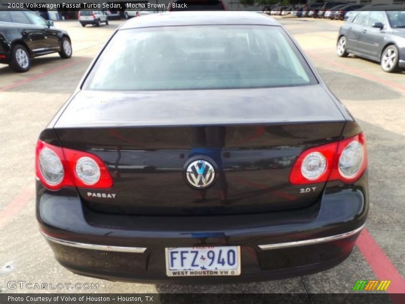 Mocha Brown / Black 2008 Volkswagen Passat Turbo Sedan