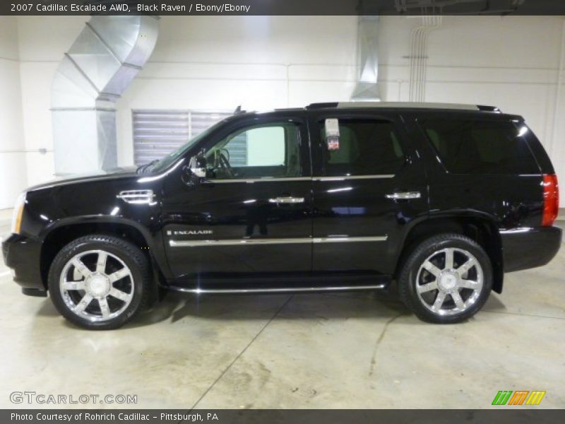 Black Raven / Ebony/Ebony 2007 Cadillac Escalade AWD