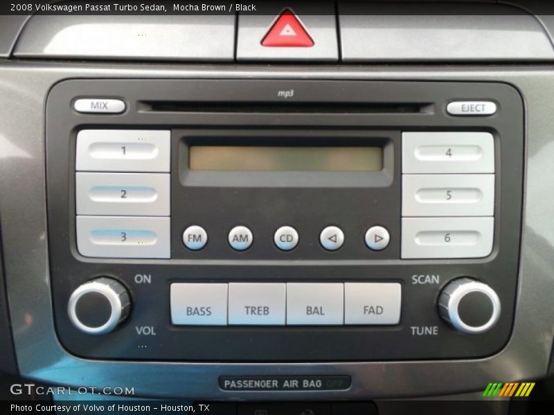 Mocha Brown / Black 2008 Volkswagen Passat Turbo Sedan