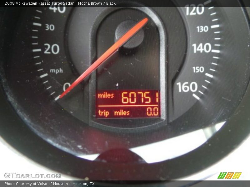 Mocha Brown / Black 2008 Volkswagen Passat Turbo Sedan