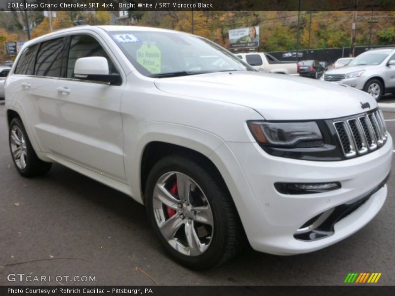 Bright White / SRT Morocco Black 2014 Jeep Grand Cherokee SRT 4x4