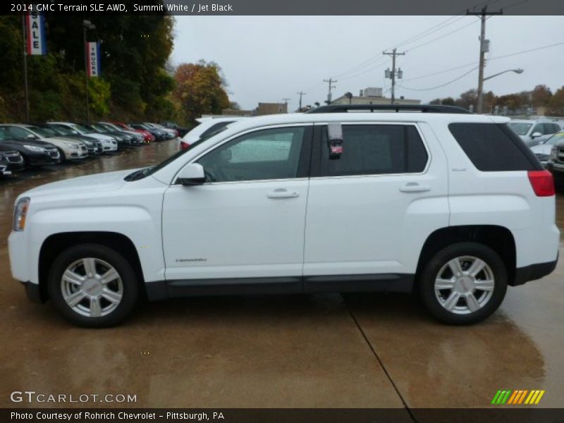 Summit White / Jet Black 2014 GMC Terrain SLE AWD