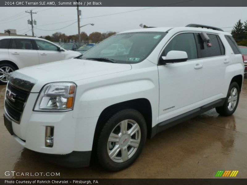 Summit White / Jet Black 2014 GMC Terrain SLE AWD
